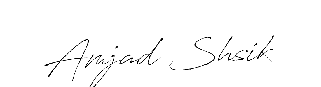 How to make Amjad Shsik signature? Antro_Vectra is a professional autograph style. Create handwritten signature for Amjad Shsik name. Amjad Shsik signature style 6 images and pictures png