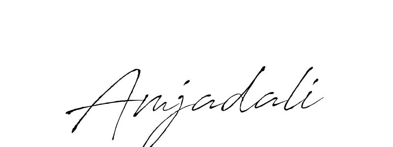 Make a beautiful signature design for name Amjadali. Use this online signature maker to create a handwritten signature for free. Amjadali signature style 6 images and pictures png