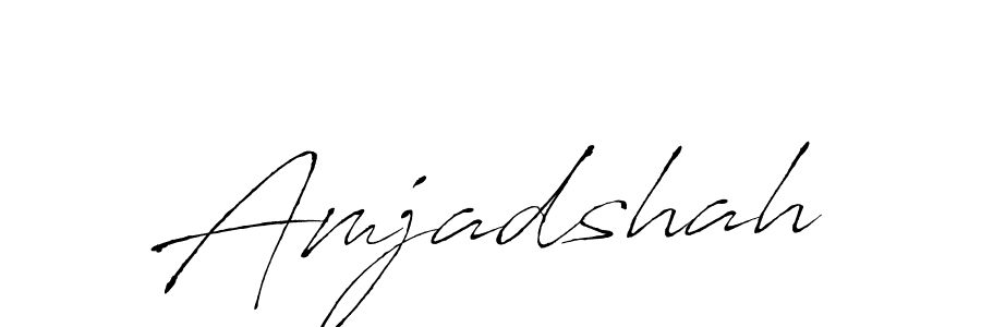 Create a beautiful signature design for name Amjadshah. With this signature (Antro_Vectra) fonts, you can make a handwritten signature for free. Amjadshah signature style 6 images and pictures png