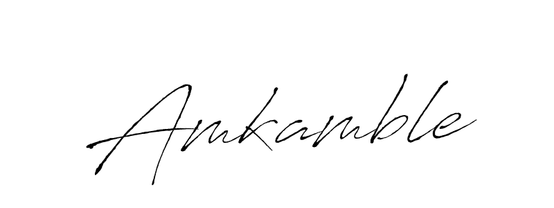 Create a beautiful signature design for name Amkamble. With this signature (Antro_Vectra) fonts, you can make a handwritten signature for free. Amkamble signature style 6 images and pictures png