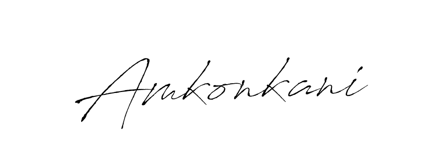 How to make Amkonkani name signature. Use Antro_Vectra style for creating short signs online. This is the latest handwritten sign. Amkonkani signature style 6 images and pictures png