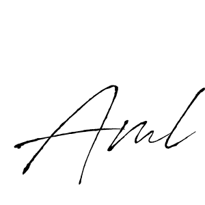 Also we have Aml name is the best signature style. Create professional handwritten signature collection using Antro_Vectra autograph style. Aml signature style 6 images and pictures png