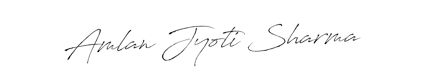 Design your own signature with our free online signature maker. With this signature software, you can create a handwritten (Antro_Vectra) signature for name Amlan Jyoti Sharma. Amlan Jyoti Sharma signature style 6 images and pictures png