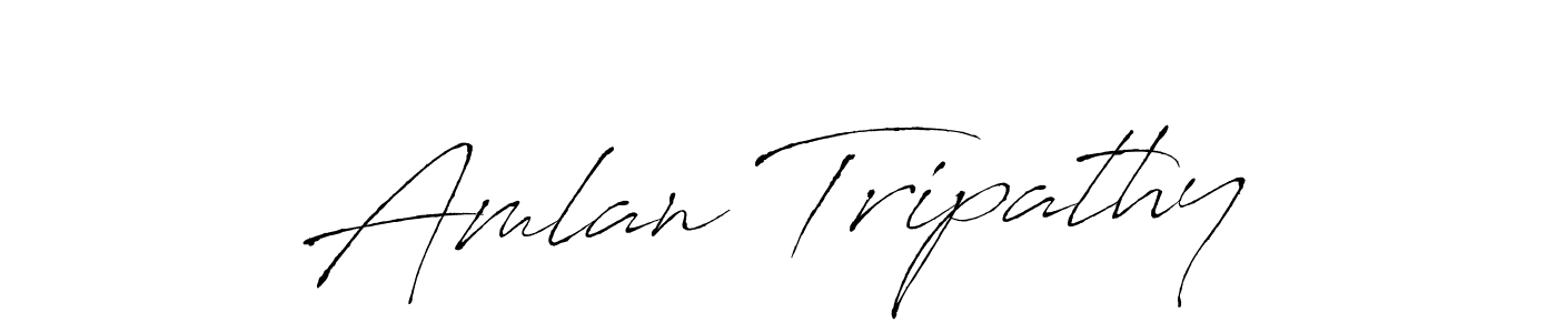 Make a beautiful signature design for name Amlan Tripathy. With this signature (Antro_Vectra) style, you can create a handwritten signature for free. Amlan Tripathy signature style 6 images and pictures png