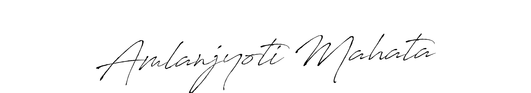 How to make Amlanjyoti Mahata signature? Antro_Vectra is a professional autograph style. Create handwritten signature for Amlanjyoti Mahata name. Amlanjyoti Mahata signature style 6 images and pictures png