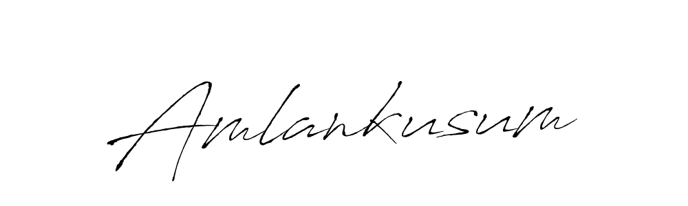 How to make Amlankusum signature? Antro_Vectra is a professional autograph style. Create handwritten signature for Amlankusum name. Amlankusum signature style 6 images and pictures png