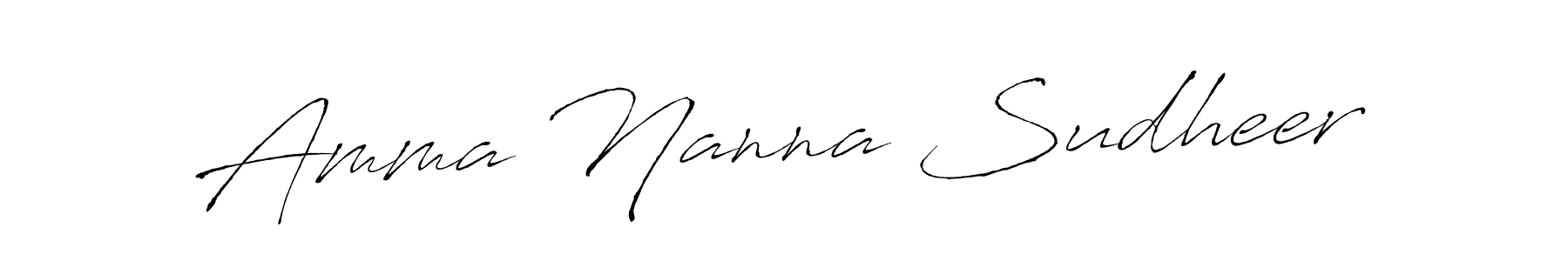 You should practise on your own different ways (Antro_Vectra) to write your name (Amma Nanna Sudheer) in signature. don't let someone else do it for you. Amma Nanna Sudheer signature style 6 images and pictures png