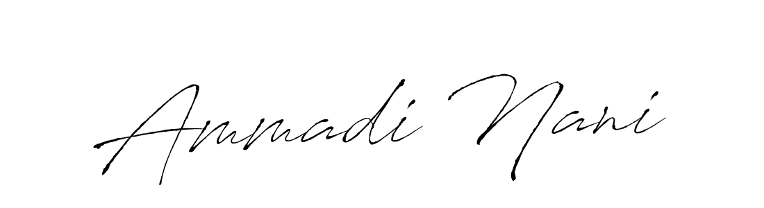 if you are searching for the best signature style for your name Ammadi Nani. so please give up your signature search. here we have designed multiple signature styles  using Antro_Vectra. Ammadi Nani signature style 6 images and pictures png