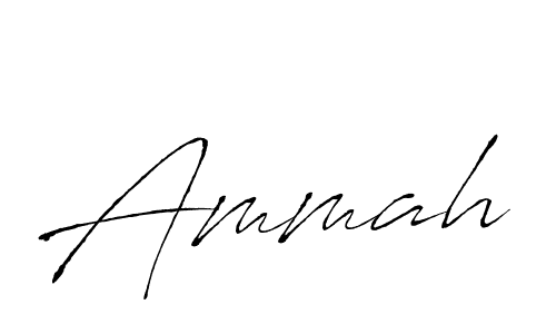 Make a beautiful signature design for name Ammah. With this signature (Antro_Vectra) style, you can create a handwritten signature for free. Ammah signature style 6 images and pictures png