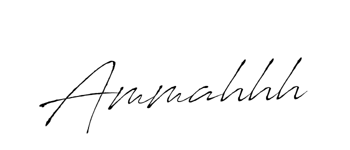 Use a signature maker to create a handwritten signature online. With this signature software, you can design (Antro_Vectra) your own signature for name Ammahhh. Ammahhh signature style 6 images and pictures png
