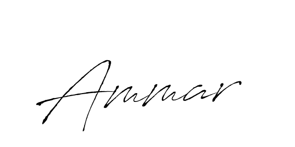 Make a beautiful signature design for name Ammar . With this signature (Antro_Vectra) style, you can create a handwritten signature for free. Ammar  signature style 6 images and pictures png