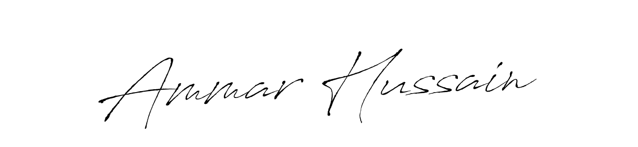 Make a beautiful signature design for name Ammar Hussain. Use this online signature maker to create a handwritten signature for free. Ammar Hussain signature style 6 images and pictures png