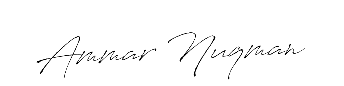Ammar Nuqman stylish signature style. Best Handwritten Sign (Antro_Vectra) for my name. Handwritten Signature Collection Ideas for my name Ammar Nuqman. Ammar Nuqman signature style 6 images and pictures png
