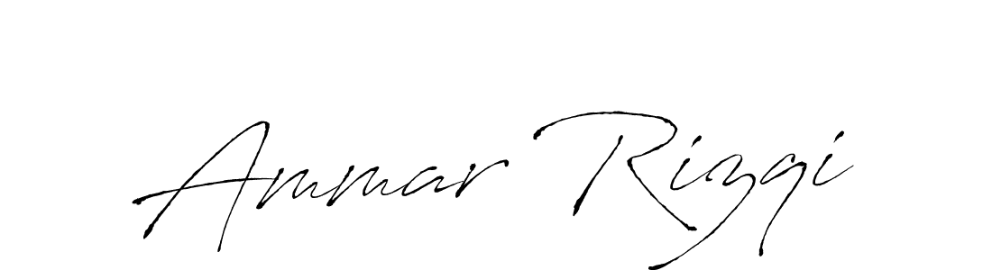 Ammar Rizqi stylish signature style. Best Handwritten Sign (Antro_Vectra) for my name. Handwritten Signature Collection Ideas for my name Ammar Rizqi. Ammar Rizqi signature style 6 images and pictures png