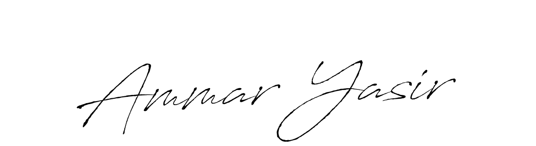 How to make Ammar Yasir signature? Antro_Vectra is a professional autograph style. Create handwritten signature for Ammar Yasir name. Ammar Yasir signature style 6 images and pictures png