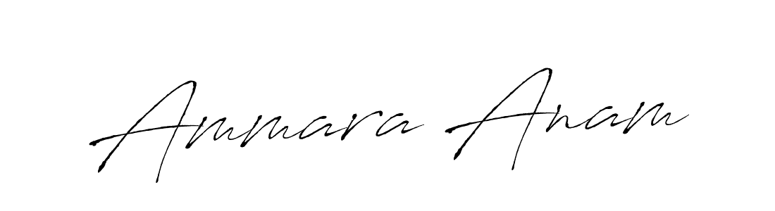 This is the best signature style for the Ammara Anam name. Also you like these signature font (Antro_Vectra). Mix name signature. Ammara Anam signature style 6 images and pictures png