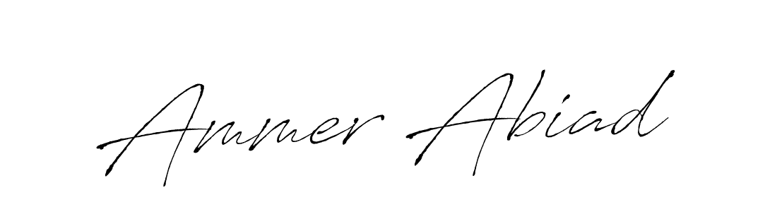 Also we have Ammer Abiad name is the best signature style. Create professional handwritten signature collection using Antro_Vectra autograph style. Ammer Abiad signature style 6 images and pictures png