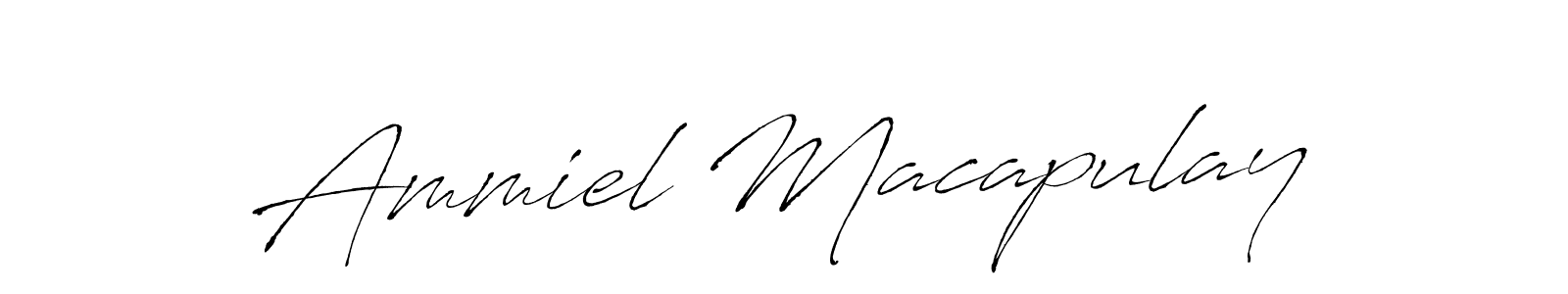 Antro_Vectra is a professional signature style that is perfect for those who want to add a touch of class to their signature. It is also a great choice for those who want to make their signature more unique. Get Ammiel Macapulay name to fancy signature for free. Ammiel Macapulay signature style 6 images and pictures png