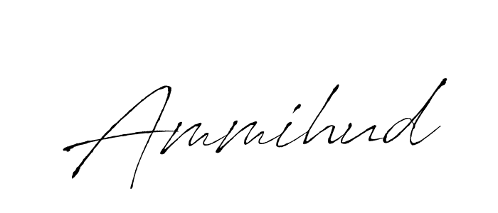 Design your own signature with our free online signature maker. With this signature software, you can create a handwritten (Antro_Vectra) signature for name Ammihud. Ammihud signature style 6 images and pictures png