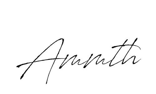 Design your own signature with our free online signature maker. With this signature software, you can create a handwritten (Antro_Vectra) signature for name Ammth. Ammth signature style 6 images and pictures png