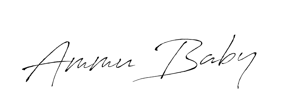 You should practise on your own different ways (Antro_Vectra) to write your name (Ammu Baby) in signature. don't let someone else do it for you. Ammu Baby signature style 6 images and pictures png