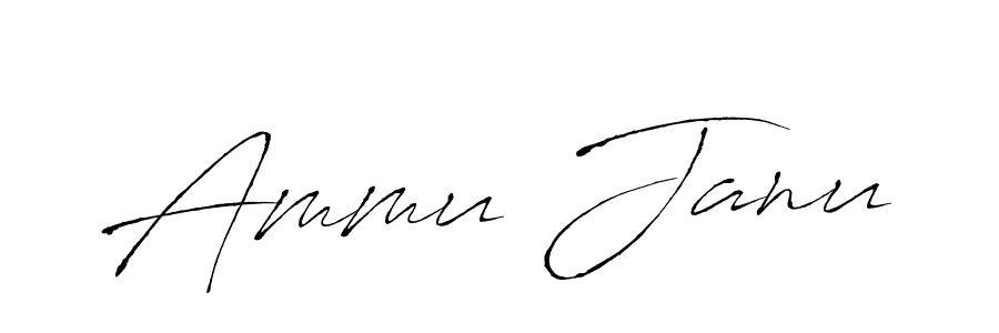 Also we have Ammu Janu name is the best signature style. Create professional handwritten signature collection using Antro_Vectra autograph style. Ammu Janu signature style 6 images and pictures png