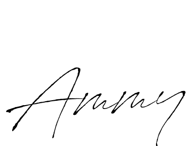 Make a beautiful signature design for name Ammy. With this signature (Antro_Vectra) style, you can create a handwritten signature for free. Ammy signature style 6 images and pictures png