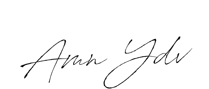 Create a beautiful signature design for name Amn Ydv. With this signature (Antro_Vectra) fonts, you can make a handwritten signature for free. Amn Ydv signature style 6 images and pictures png