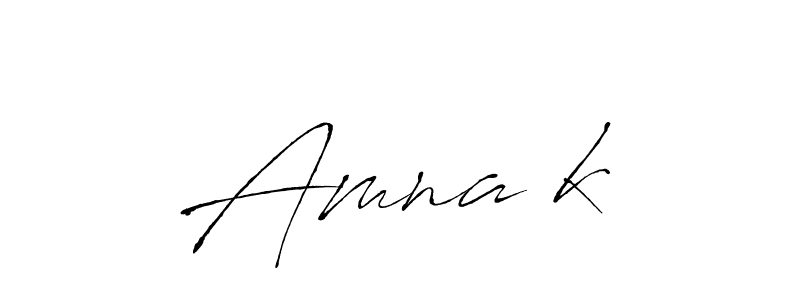 Make a beautiful signature design for name Amna•k. Use this online signature maker to create a handwritten signature for free. Amna•k signature style 6 images and pictures png