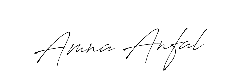 Also You can easily find your signature by using the search form. We will create Amna Anfal name handwritten signature images for you free of cost using Antro_Vectra sign style. Amna Anfal signature style 6 images and pictures png