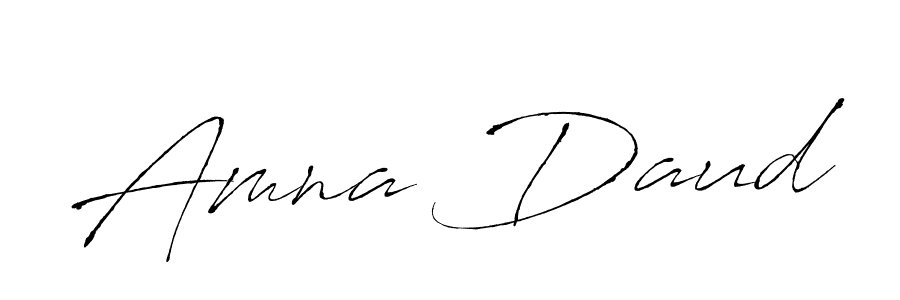 Use a signature maker to create a handwritten signature online. With this signature software, you can design (Antro_Vectra) your own signature for name Amna Daud. Amna Daud signature style 6 images and pictures png