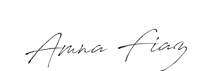Design your own signature with our free online signature maker. With this signature software, you can create a handwritten (Antro_Vectra) signature for name Amna Fiaz. Amna Fiaz signature style 6 images and pictures png