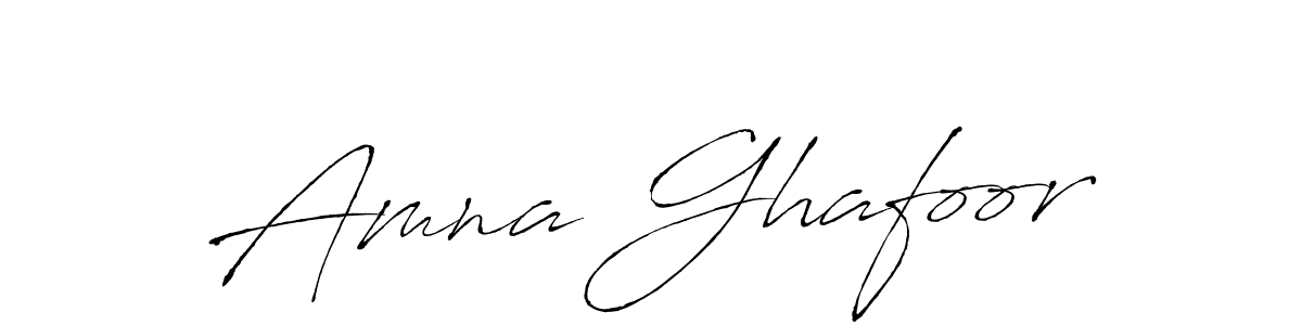 Create a beautiful signature design for name Amna Ghafoor. With this signature (Antro_Vectra) fonts, you can make a handwritten signature for free. Amna Ghafoor signature style 6 images and pictures png