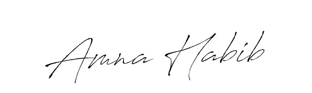 Use a signature maker to create a handwritten signature online. With this signature software, you can design (Antro_Vectra) your own signature for name Amna Habib. Amna Habib signature style 6 images and pictures png