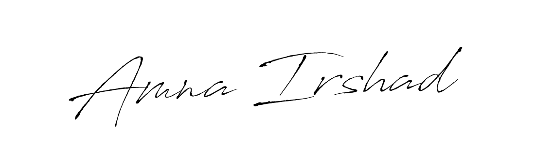 Use a signature maker to create a handwritten signature online. With this signature software, you can design (Antro_Vectra) your own signature for name Amna Irshad. Amna Irshad signature style 6 images and pictures png