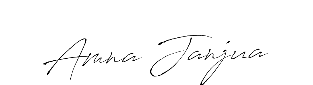 Create a beautiful signature design for name Amna Janjua. With this signature (Antro_Vectra) fonts, you can make a handwritten signature for free. Amna Janjua signature style 6 images and pictures png