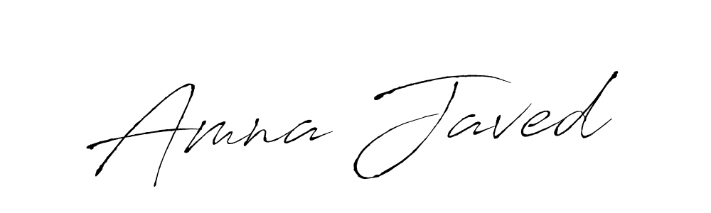 Amna Javed stylish signature style. Best Handwritten Sign (Antro_Vectra) for my name. Handwritten Signature Collection Ideas for my name Amna Javed. Amna Javed signature style 6 images and pictures png