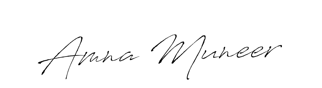 Make a beautiful signature design for name Amna Muneer. Use this online signature maker to create a handwritten signature for free. Amna Muneer signature style 6 images and pictures png