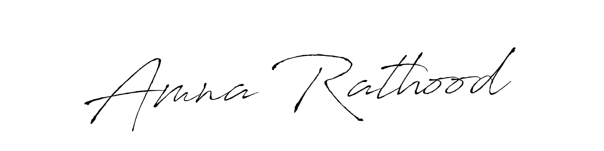 Amna Rathood stylish signature style. Best Handwritten Sign (Antro_Vectra) for my name. Handwritten Signature Collection Ideas for my name Amna Rathood. Amna Rathood signature style 6 images and pictures png