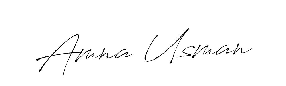 Antro_Vectra is a professional signature style that is perfect for those who want to add a touch of class to their signature. It is also a great choice for those who want to make their signature more unique. Get Amna Usman name to fancy signature for free. Amna Usman signature style 6 images and pictures png