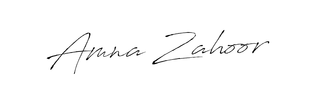 Also we have Amna Zahoor name is the best signature style. Create professional handwritten signature collection using Antro_Vectra autograph style. Amna Zahoor signature style 6 images and pictures png