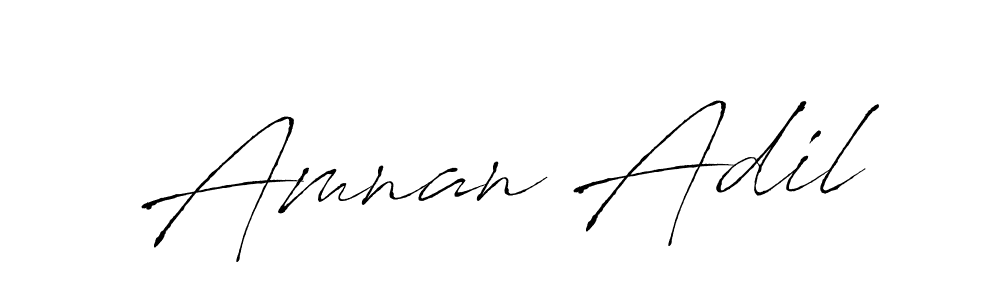 Design your own signature with our free online signature maker. With this signature software, you can create a handwritten (Antro_Vectra) signature for name Amnan Adil. Amnan Adil signature style 6 images and pictures png