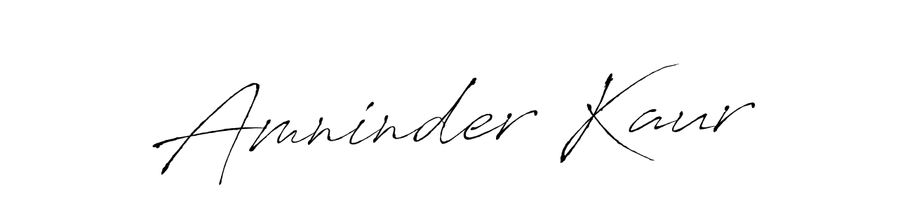 Also we have Amninder Kaur name is the best signature style. Create professional handwritten signature collection using Antro_Vectra autograph style. Amninder Kaur signature style 6 images and pictures png