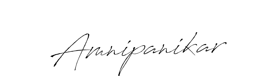 Use a signature maker to create a handwritten signature online. With this signature software, you can design (Antro_Vectra) your own signature for name Amnipanikar. Amnipanikar signature style 6 images and pictures png