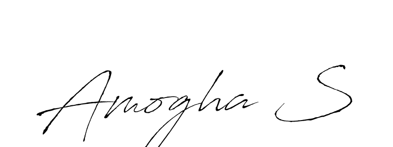 How to make Amogha S name signature. Use Antro_Vectra style for creating short signs online. This is the latest handwritten sign. Amogha S signature style 6 images and pictures png