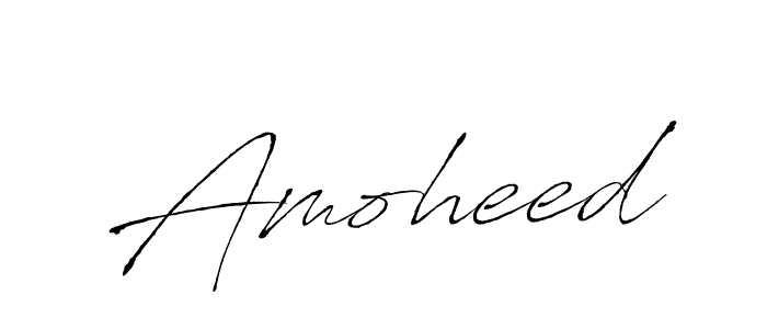 Design your own signature with our free online signature maker. With this signature software, you can create a handwritten (Antro_Vectra) signature for name Amoheed. Amoheed signature style 6 images and pictures png