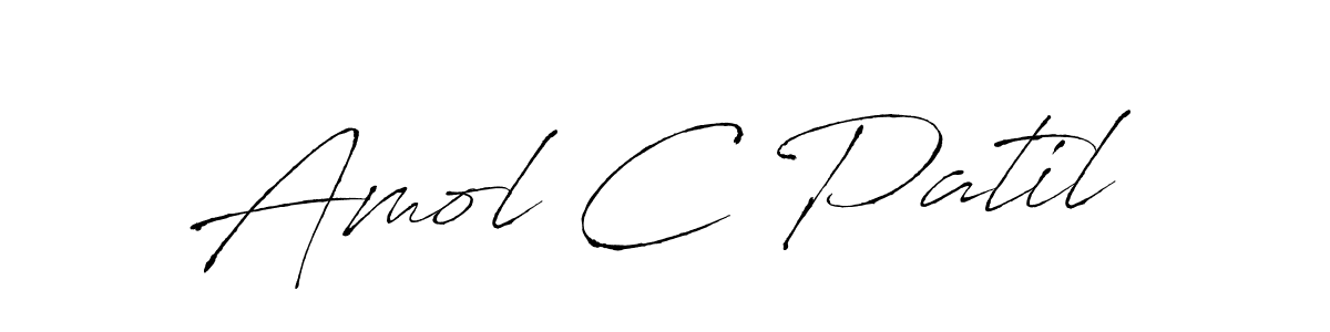 Make a beautiful signature design for name Amol C Patil. With this signature (Antro_Vectra) style, you can create a handwritten signature for free. Amol C Patil signature style 6 images and pictures png