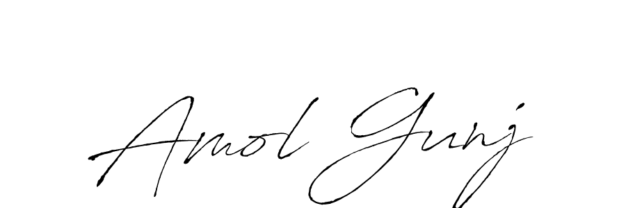 Also we have Amol Gunj name is the best signature style. Create professional handwritten signature collection using Antro_Vectra autograph style. Amol Gunj signature style 6 images and pictures png