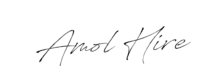 How to make Amol Hire name signature. Use Antro_Vectra style for creating short signs online. This is the latest handwritten sign. Amol Hire signature style 6 images and pictures png