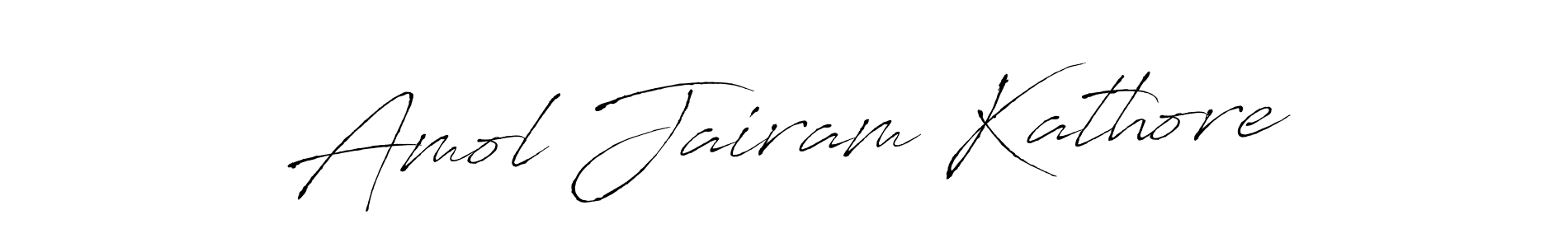 Make a beautiful signature design for name Amol Jairam Kathore. With this signature (Antro_Vectra) style, you can create a handwritten signature for free. Amol Jairam Kathore signature style 6 images and pictures png